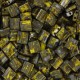 Miyuki tila 5x5mm beads - Picasso opaque yellow TL-4519